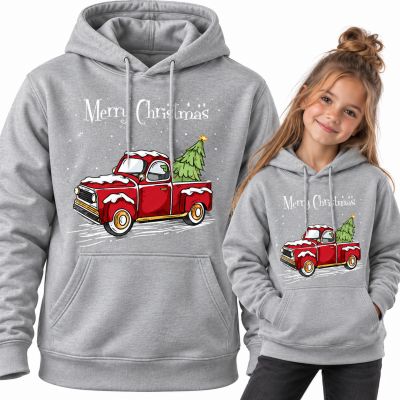 BLUZA Z KAPTUREM  ŚWIĄTECZNA MERRY CHRISTMAS 1